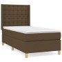 Box spring bed with dark brown fabric mattress 80x200 cm by , Beds and slatted bases - Ref: Foro24-3132268, Price: 332,48 €, ...