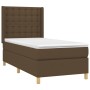 Box spring bed with dark brown fabric mattress 80x200 cm by , Beds and slatted bases - Ref: Foro24-3132268, Price: 332,48 €, ...