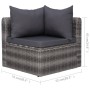 Set de sofás de jardín 3 piezas y cojines ratán sintético gris de vidaXL, Sofás de exterior - Ref: Foro24-44163, Precio: 339,...