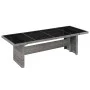 Synthetic rattan and glass garden table 240x90x74 cm by vidaXL, Garden tables - Ref: Foro24-43941, Price: 377,04 €, Discount: %