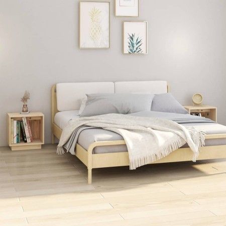 Nachttische 2 Stück aus massivem Kiefernholz 40x30x40 cm von vidaXL, Nachttische - Ref: Foro24-813336, Preis: 50,57 €, Rabatt: %