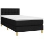 Box spring bed with LED mattress black fabric 100x200 cm by , Beds and slatted bases - Ref: Foro24-3134015, Price: 310,61 €, ...