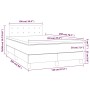 Boxspringbett mit schwarzer Stoffmatratze 120x200 cm von , Betten und Lattenroste - Ref: Foro24-3140363, Preis: 386,66 €, Rab...