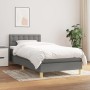 Cama box spring con colchón tela gris oscuro 80x200 cm de , Camas y somieres - Ref: Foro24-3140890, Precio: 280,33 €, Descuen...
