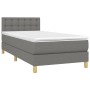 Cama box spring con colchón tela gris oscuro 80x200 cm de , Camas y somieres - Ref: Foro24-3140890, Precio: 280,33 €, Descuen...