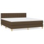 Boxspringbett mit dunkelbrauner Stoffmatratze 160x200 cm von , Betten und Lattenroste - Ref: Foro24-3140948, Preis: 482,06 €,...