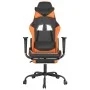 Gaming chair with footrest black orange synthetic leather by , Gaming chairs - Ref: Foro24-3143659, Price: 115,08 €, Discount: %