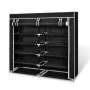 Fabric shoe rack with black cover 115x28x110 cm by vidaXL, Shoe racks and shoe organizers - Ref: Foro24-240493, Price: 41,37 ...