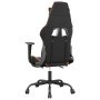 Gaming-Stuhl mit Fußstütze aus schwarz-orangefarbenem Kunstleder von , Gaming-Stühle - Ref: Foro24-3143659, Preis: 120,54 €, ...