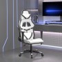 Gaming-Stuhl mit Massage und Fußstütze Kunstleder schwarz weiß von , Gaming-Stühle - Ref: Foro24-345443, Preis: 128,32 €, Rab...