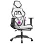 Gaming-Stuhl mit Massage und Fußstütze Kunstleder schwarz weiß von , Gaming-Stühle - Ref: Foro24-345443, Preis: 128,32 €, Rab...
