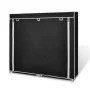 Fabric shoe rack with black cover 115x28x110 cm by vidaXL, Shoe racks and shoe organizers - Ref: Foro24-240493, Price: 41,37 ...