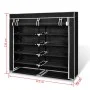 Fabric shoe rack with black cover 115x28x110 cm by vidaXL, Shoe racks and shoe organizers - Ref: Foro24-240493, Price: 41,37 ...