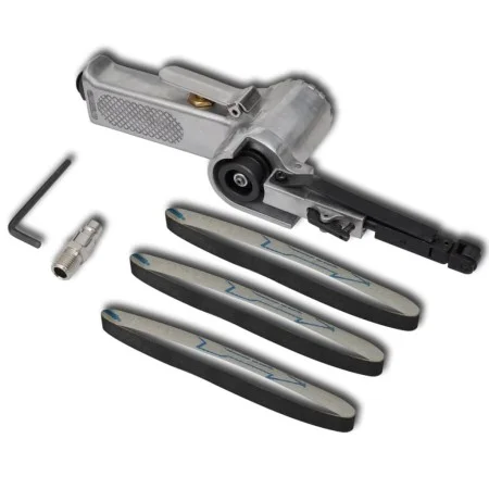 Lijadora de banda neumática con 3 bandas de vidaXL, Lijadoras - Ref: Foro24-140655, Precio: 56,20 €, Descuento: %