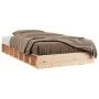 Solid wood single bed frame 90x190 cm by , Beds and slatted bases - Ref: Foro24-820701, Price: 74,78 €, Discount: %