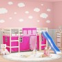 Pink polyester high bed curtains by , Accessories for beds and slatted bases - Ref: Foro24-835915, Price: 22,92 €, Discount: %
