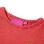 Camiseta infantil de manga larga rojo tostado 140