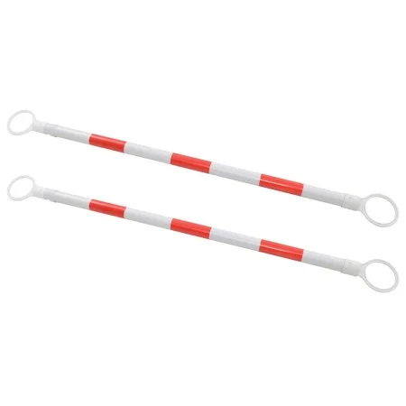 Einziehbare Leitkegelstangen 2 Stück Kunststoff 116-197 cm von vidaXL, Straßen- und Verkehrszeichen - Ref: Foro24-142830, Pre...