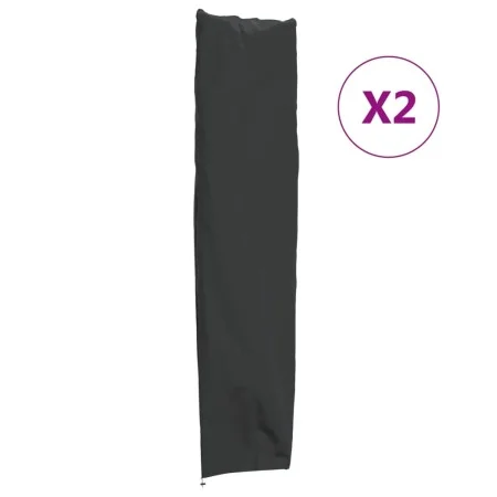 Garten-Sonnenschirmabdeckungen, 2 Stück, Oxford-Gewebe 420D, 240x57/57 cm. von , Abdeckungen für Gartenmöbel - Ref: Foro24-32...