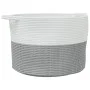 Cesta para ropa sucia algodón gris y blanco Ø55x36 cm by , Laundry baskets - Ref: Foro24-358470, Price: 27,35 €, Discount: %