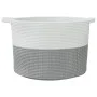 Cesta para ropa sucia algodón gris y blanco Ø55x36 cm by , Laundry baskets - Ref: Foro24-358470, Price: 27,35 €, Discount: %