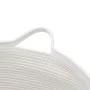 Cesta para ropa sucia algodón gris y blanco Ø55x36 cm by , Laundry baskets - Ref: Foro24-358470, Price: 27,35 €, Discount: %