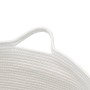 Wäschekorb aus grauer und weißer Baumwolle Ø55x36 cm von , Wäschekörbe - Ref: Foro24-358470, Preis: 30,09 €, Rabatt: %