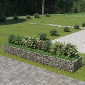 Arriate de gaviones de acero 450x90x50 cm de vidaXL, Maceteros y jardineras - Ref: Foro24-143553, Precio: 117,55 €, Descuento: %