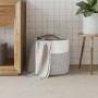 Cesta de almacenaje algodón gris y blanco Ø40x35 cm by , Baskets - Ref: Foro24-358466, Price: 27,84 €, Discount: %