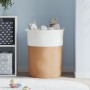 Cesta de almacenaje algodón marrón y blanco Ø49x65 cm by , Baskets - Ref: Foro24-358493, Price: 55,88 €, Discount: %