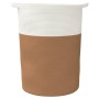 Cesta de almacenaje algodón marrón y blanco Ø49x65 cm by , Baskets - Ref: Foro24-358493, Price: 55,88 €, Discount: %