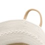 Cesta de almacenaje algodón beige y blanco Ø43x38 cm by , Baskets - Ref: Foro24-358487, Price: 50,15 €, Discount: %