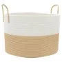 Cesta de almacenaje algodón beige y blanco Ø51x33 cm by , Baskets - Ref: Foro24-358491, Price: 31,44 €, Discount: %