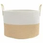 Cesta de almacenaje algodón beige y blanco Ø51x33 cm by , Baskets - Ref: Foro24-358491, Price: 31,44 €, Discount: %