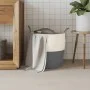 Aufbewahrungskorb aus grauer und weißer Baumwolle Ø43x38 cm von , Körbe - Ref: Foro24-358485, Preis: 25,60 €, Rabatt: %