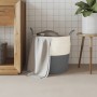 Cesta de almacenaje algodón gris y blanco Ø43x38 cm by , Baskets - Ref: Foro24-358485, Price: 24,59 €, Discount: %