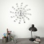 Wall clock with silver 50 cm quartz movement by vidaXL, Wall clocks - Ref: Foro24-50643, Price: 35,05 €, Discount: %