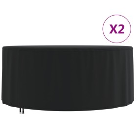Gartenmöbelabdeckungen 2 Stück aus Oxford-Gewebe 420D Ø 182x71 cm. von , Abdeckungen für Gartenmöbel - Ref: Foro24-3203361, P...