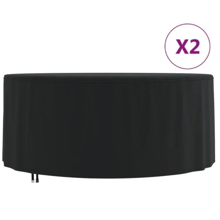Cubiertas muebles jardín 2 uds tela Oxford 420D Ø 182x71 cm by , Garden furniture covers - Ref: Foro24-3203361, Price: 55,38 ...