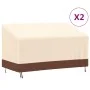 Bankabdeckungen für 3-Sitzer-Bänke, 2 Stück, aus Oxford 600D Stoff, 159x84x56/81 cm. von , Abdeckungen für Gartenmöbel - Ref:...