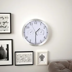 Quartz wall clock hygrometer and thermometer 30 cm white by vidaXL, Wall clocks - Ref: Foro24-50623, Price: 35,25 €, Discount: %