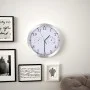Reloj de pared de cuarzo higrómetro y termómetro 30 cm blanco de vidaXL, Relojes de pared - Ref: Foro24-50623, Precio: 35,25 ...