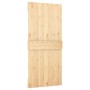 Puerta corredera con herrajes madera maciza de pino 95x210 cm von , Türen - Ref: Foro24-3203175, Preis: 228,47 €, Rabatt: %