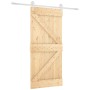 Puerta corredera con herrajes madera maciza de pino 95x210 cm von , Türen - Ref: Foro24-3203250, Preis: 223,04 €, Rabatt: %