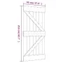 Puerta corredera con herrajes madera maciza de pino 95x210 cm von , Türen - Ref: Foro24-3203250, Preis: 218,56 €, Rabatt: %