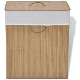 Naturfarbener rechteckiger Wäschekorb aus Bambus von vidaXL, Wäschekörbe - Ref: Foro24-245581, Preis: 27,04 €, Rabatt: %