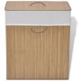 Natural color rectangular bamboo laundry basket by vidaXL, Laundry baskets - Ref: Foro24-245581, Price: 27,52 €, Discount: %