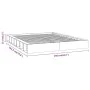 Estructura de cama doble de madera maciza 140x190 cm de , Camas y somieres - Ref: Foro24-820716, Precio: 128,25 €, Descuento: %