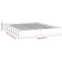 Solid wood double bed frame 140x190 cm by , Beds and slatted bases - Ref: Foro24-820716, Price: 130,27 €, Discount: %