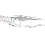 Estructura de cama de madera maciza 90x200 cm de , Camas y somieres - Ref: Foro24-820691, Precio: 94,99 €, Descuento: %